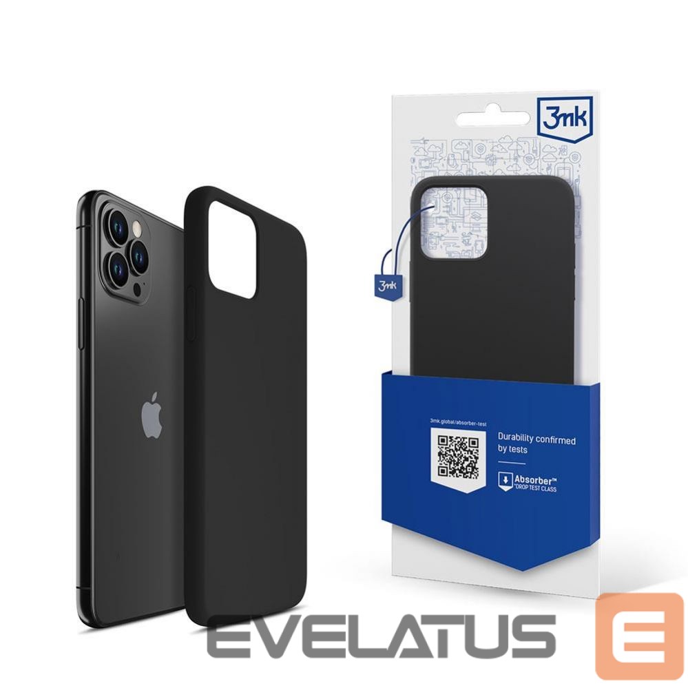 Nugarėlės dėklai 3MK 3mk Silicone Case for iPhone 11 Pro Max - black