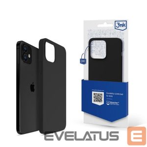 Nugarėlės dėklai 3MK - 3mk Silicone Case for iPhone 12 mini - black 