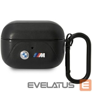 Nugarėlės dėklai BMW  BMW BMAP22PVTK AirPods Pro cover black/black Leather Curved Line 