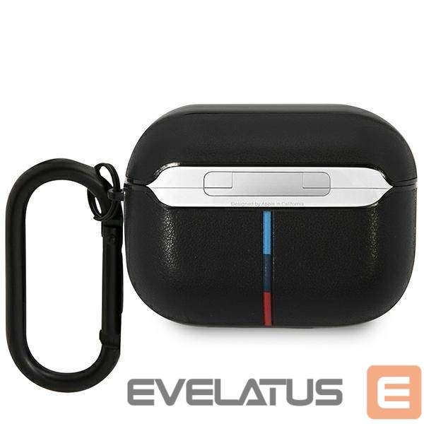 Nugarėlės dėklai BMW BMW BMAP22PVTK AirPods Pro cover black/black Leather Curved Line