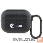 Nugarėlės dėklai BMW  BMW BMAPWMPUCA2 AirPods Pro cover black/black Carbon Double Metal Logo 