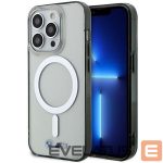 Nugarėlės dėklai BMW  Case BMW BMHMP14LHCRS iPhone 14 Pro 6.1" transparent hardcase Silver Ring MagSafe 