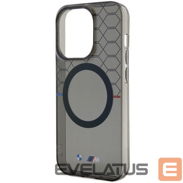 Nugarėlės dėklai BMW Case BMW BMHMP14LHGPK iPhone 14 Pro 6.1" Grey/Grey Pattern MagSafe