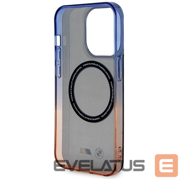 Nugarėlės dėklai BMW Case BMW BMHMP14LHTGE iPhone 14 Pro 6.1" grey/grey hardcase Gradient Bumper MagSafe