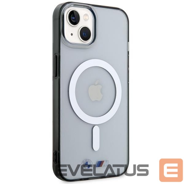 Nugarėlės dėklai BMW BMW Silver Ring MagSafe case for iPhone 14 Plus - transparent