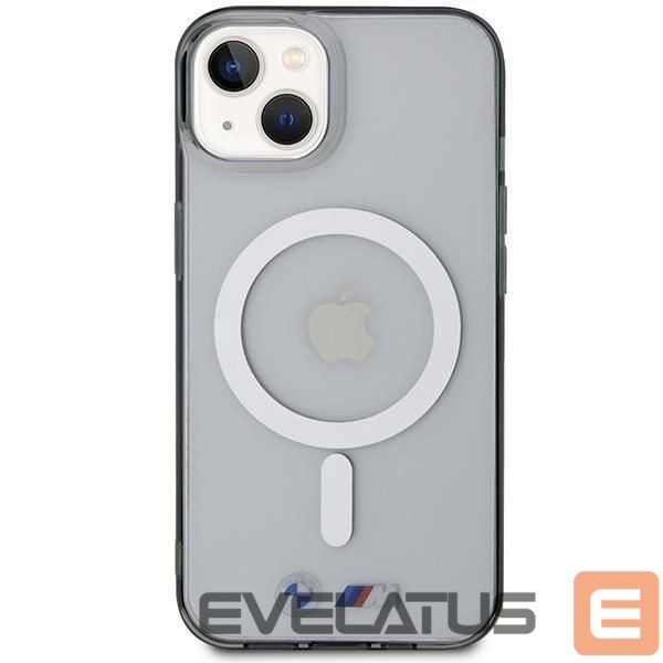 Nugarėlės dėklai BMW BMW Silver Ring MagSafe case for iPhone 14 Plus - transparent