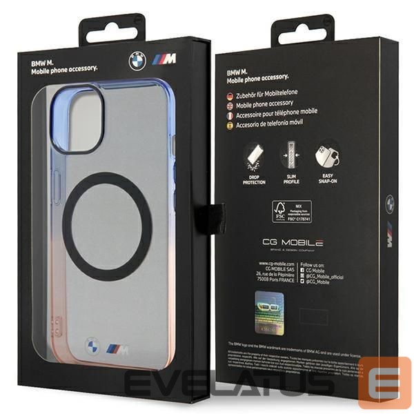 Nugarėlės dėklai BMW BMW Gradient Bumper MagSafe case for iPhone 14 Plus - gray