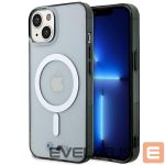 Nugarėlės dėklai BMW  BMW BMHMP14SHCRS iPhone 14 6.1" case transparent hardcase Silver Ring MagSafe 