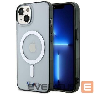 Nugarėlės dėklai BMW  BMW BMHMP14SHCRS iPhone 14 6.1" case transparent hardcase Silver Ring MagSafe 