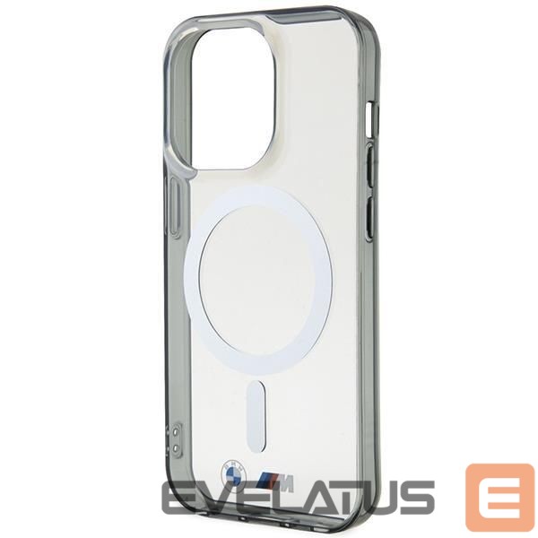 Nugarėlės dėklai BMW Case BMW BMHMP14XHCRS iPhone 14 Pro Max 6.7" transparent hardcase Silver Ring MagSafe