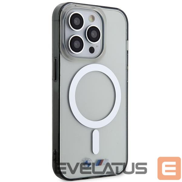 Nugarėlės dėklai BMW Case BMW BMHMP14XHCRS iPhone 14 Pro Max 6.7" transparent hardcase Silver Ring MagSafe