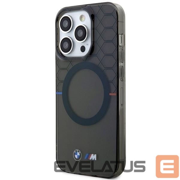 Nugarėlės dėklai BMW Case BMW BMHMP14XHGPK iPhone 14 Pro Max 6.7" grey/grey hardcase Pattern MagSafe