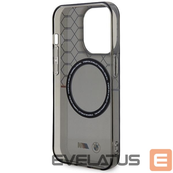 Nugarėlės dėklai BMW Case BMW BMHMP14XHGPK iPhone 14 Pro Max 6.7" grey/grey hardcase Pattern MagSafe