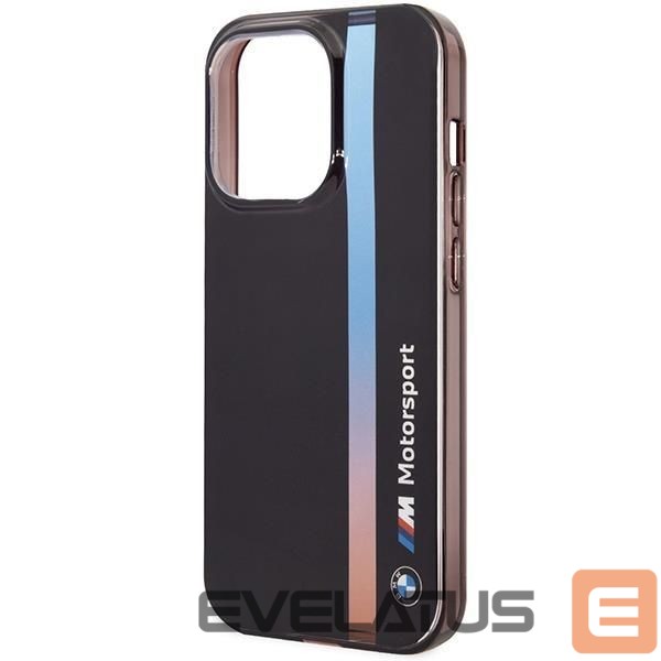 Nugarėlės dėklai BMW Case BMW BMHCP14L22HVGV iPhone 14 Pro 6.1" black/black IML Tricolor Stripe