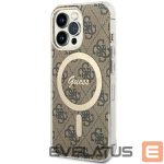 Nugarėlės dėklai Guess  Guess GUHMP13LH4STW iPhone 13 Pro / 13 6.1" brown/brown hardcase 4G MagSafe