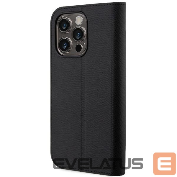 Nugarėlės dėklai Karl Lagerfeld Karl Lagerfeld KLBKP14LSANKCPK iPhone 14 Pro 6.1" bookcase black/black Saffiano Karl & Choupette