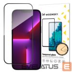Apsauginiai stiklai Wozinsky  Full Screen Tempered Glass with Frame Case Friendly Wozinsky Full Glue iPhone 15 Pro - Black 