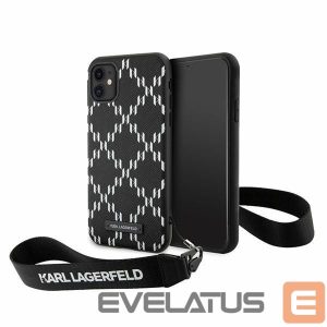 Nugarėlės dėklai Karl Lagerfeld  Karl Lagerfeld KLHCN61SAKLMBSK iPhone 11 / Xr 6.1" black/black hardcase Monogram Losange Saffiano 