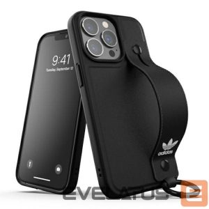 Nugarėlės dėklai Adidas  Adidas OR Hand Strap Case iPhone 13 Pro /13 6.1" black/black 47109 