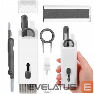Kitas telefono priedas Hurtel  Multifunctional 7in1 cleaning set for headphones and keyboard - gray 