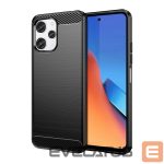 Nugarėlės dėklai Hurtel  Flexible carbon pattern case for Xiaomi Redmi 12 Carbon Case - black 
