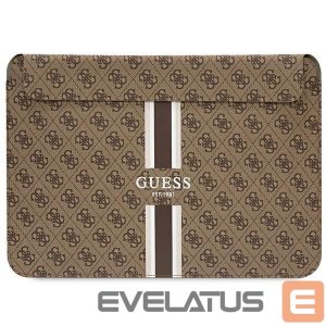Nugarėlės dėklai Guess  Guess 4G Printed Stripes cover for a 16" laptop - brown 