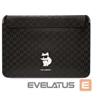 Nugarėlės dėklai Karl Lagerfeld  Karl Lagerfeld Saffiano Monogram Choupette case for a 16" laptop - black 