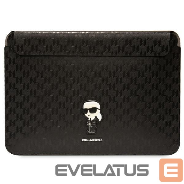 Nugarėlės dėklai Karl Lagerfeld Karl Lagerfeld Saffiano Monogram Ikonik case for a 16" laptop - black