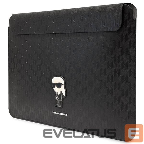 Nugarėlės dėklai Karl Lagerfeld Karl Lagerfeld Saffiano Monogram Ikonik case for a 16" laptop - black