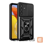 Nugarėlės dėklai Hurtel  Hybrid Armor Camshield case for Samsung M14 with camera cover - black 