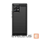 Nugarėlės dėklai Hurtel  Carbon Case silicone case for Motorola Edge 40 Pro - black 