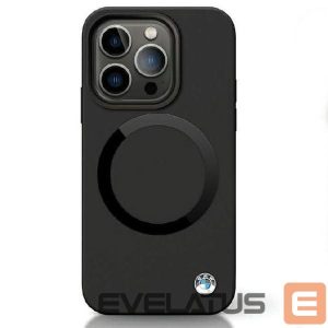 Nugarėlės dėklai BMW  BMW BMHMP14SSILBK2 case for iPhone 14 - black Signature Liquid Silicone MagSafe 