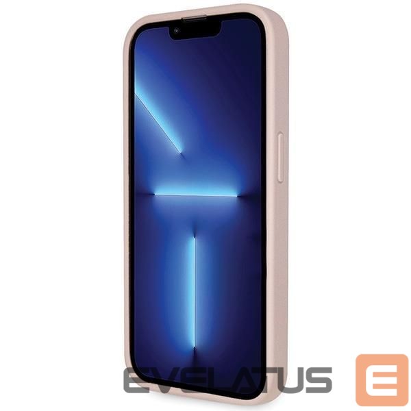 Nugarėlės dėklai Guess Guess GUHCP14LP4TDSCPP case for iPhone 14 Pro - pink Crossbody 4G Metal Logo