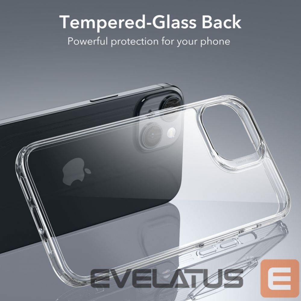 Nugarėlės dėklai ESR ESR Ice Shield iPhone 15 Plus Case - Clear