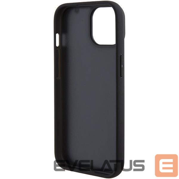 Nugarėlės dėklai BMW BMW Leather Hot Stamp case for iPhone 15 - black