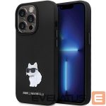Nugarėlės dėklai Karl Lagerfeld  Karl Lagerfeld KLHCP13LSMHCNPK case for iPhone 13 Pro / 13 - black Silicone C Metal Pin 