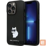 Nugarėlės dėklai Karl Lagerfeld  Karl Lagerfeld KLHCP14LSMHCNPK case for iPhone 14 Pro - black Silicone C Metal Pin 