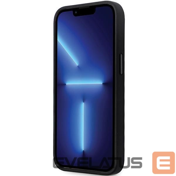 Nugarėlės dėklai Karl Lagerfeld Karl Lagerfeld KLHCP14LSMHCNPK case for iPhone 14 Pro - black Silicone C Metal Pin
