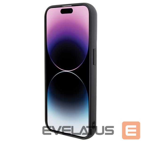 Nugarėlės dėklai Karl Lagerfeld Karl Lagerfeld 3D Rubber Multi Logo case for iPhone 15 Pro - black