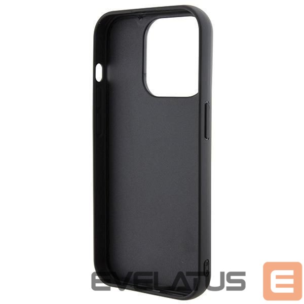 Nugarėlės dėklai Karl Lagerfeld Karl Lagerfeld 3D Rubber Multi Logo case for iPhone 15 Pro - black
