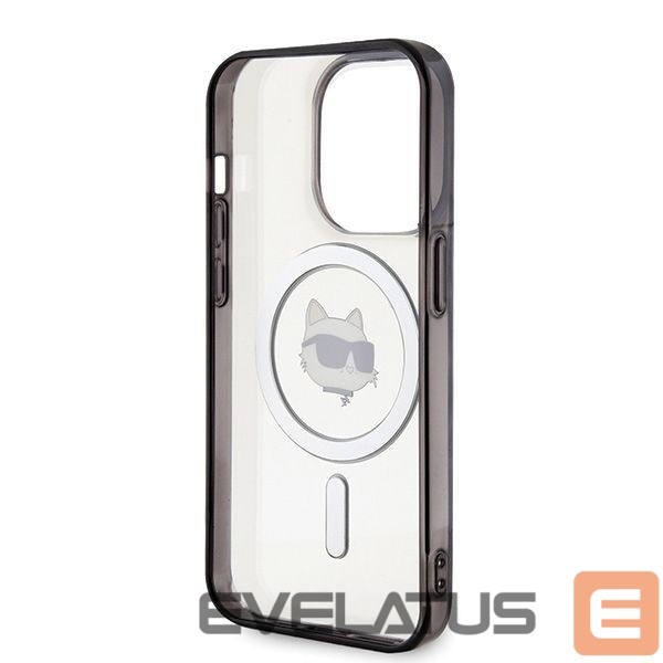 Nugarėlės dėklai Karl Lagerfeld Karl Lagerfeld IML Choupette's Head MagSafe case for iPhone 15 Pro - transparent