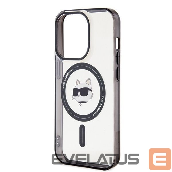 Nugarėlės dėklai Karl Lagerfeld Karl Lagerfeld IML Choupette's Head MagSafe case for iPhone 15 Pro - transparent