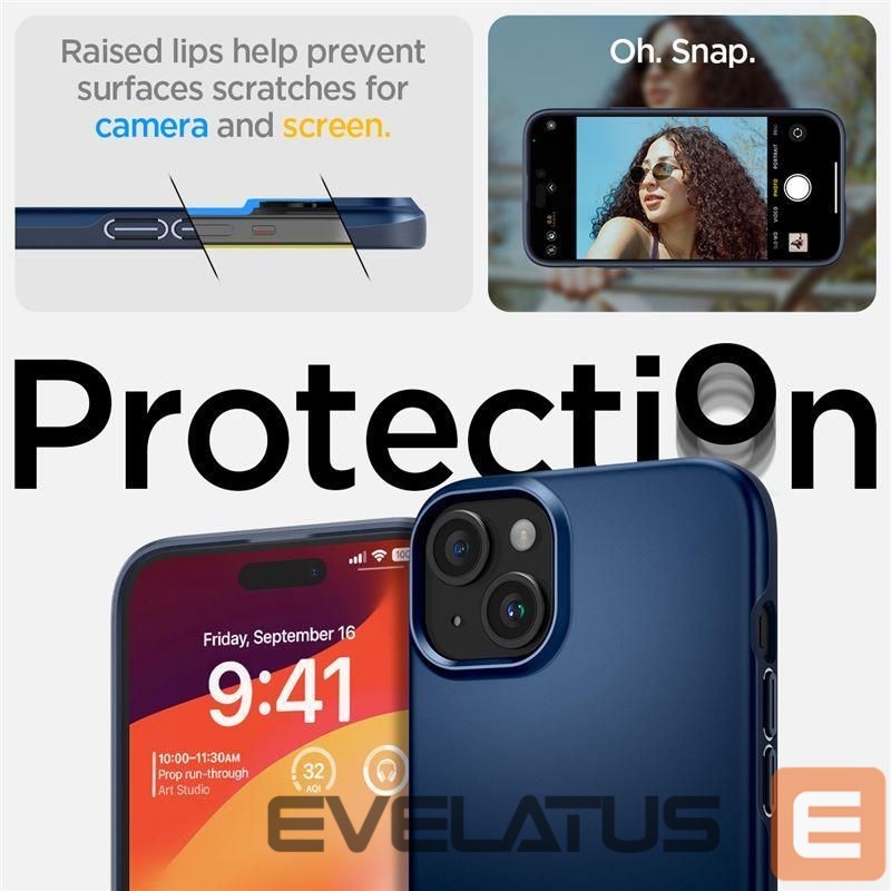 Nugarėlės dėklai Spigen Blue
