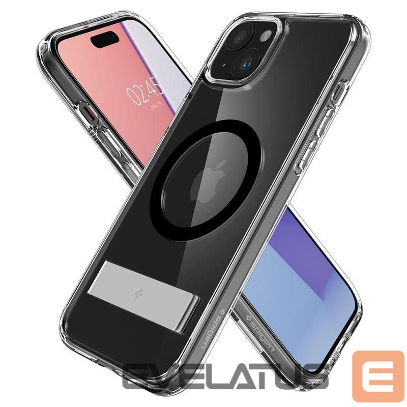Nugarėlės dėklai Spigen Transparent || Black