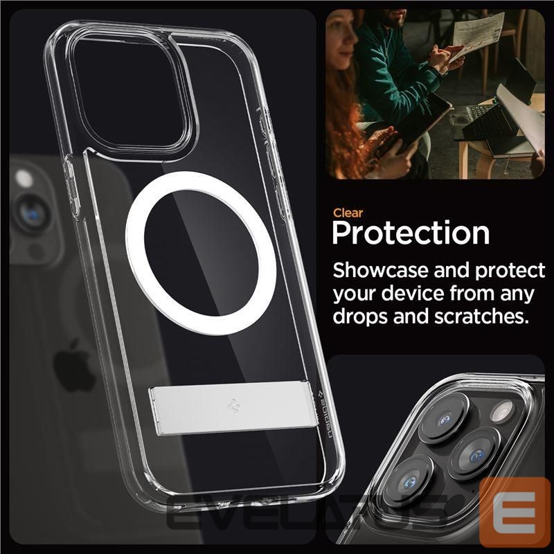 Nugarėlės dėklai Spigen Transparent || White
