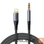 Kiti Joyroom  Black \ Lightning (male) || mini jack 3.5 mm (male) \ 1.2 m 