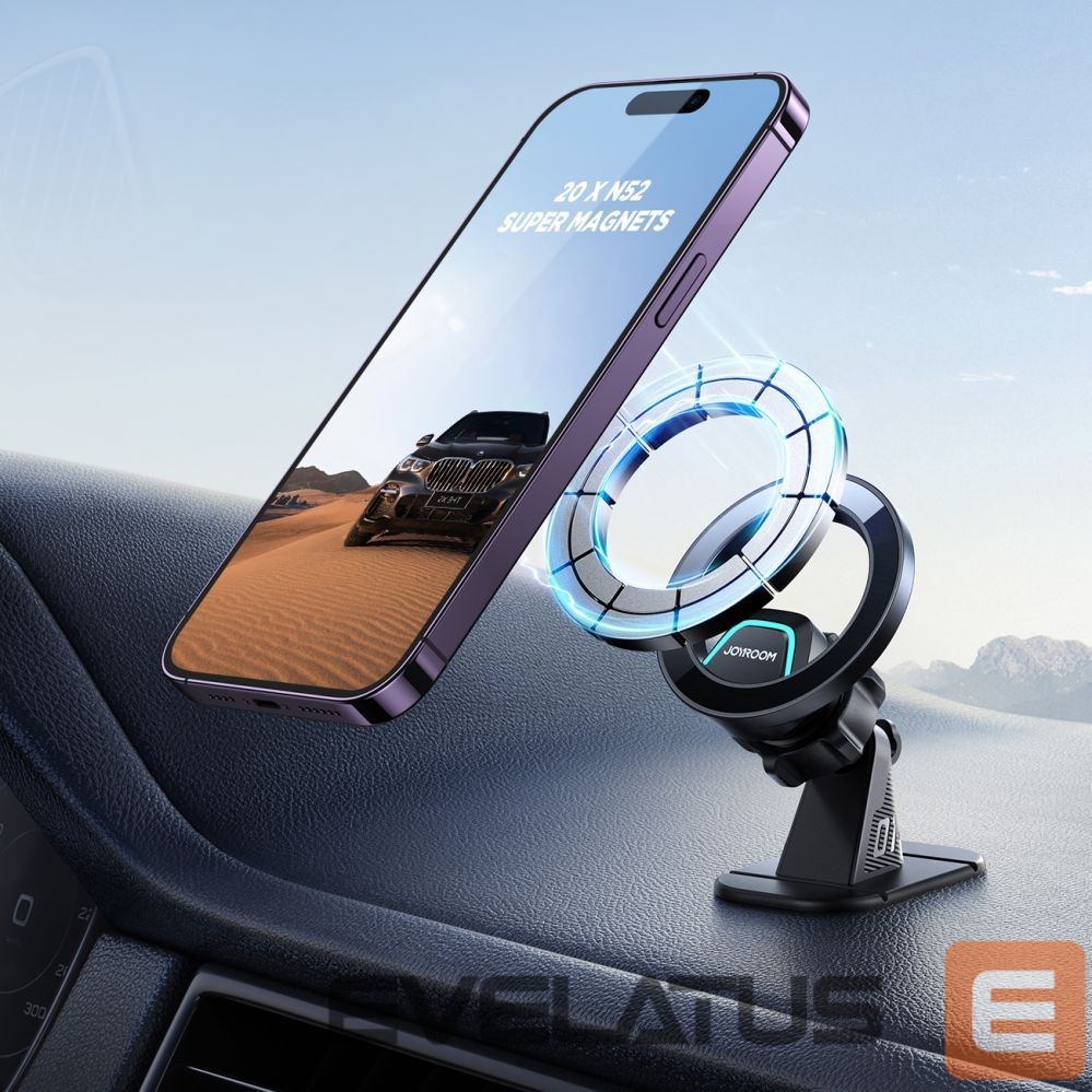 Automatinis laikiklis Joyroom Joyroom magnetic car holder for cockpit/dashboard black (JR-ZS376)