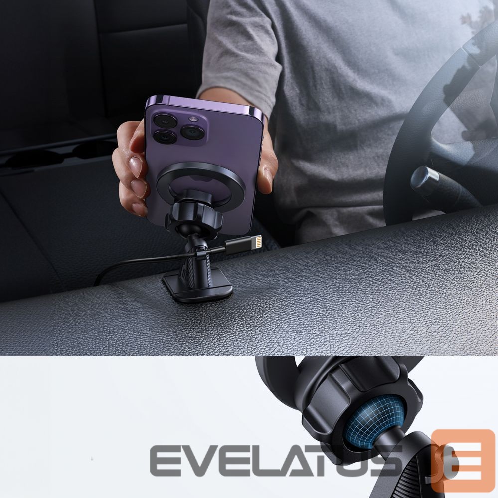 Automatinis laikiklis Joyroom Joyroom magnetic car holder for cockpit/dashboard black (JR-ZS376)