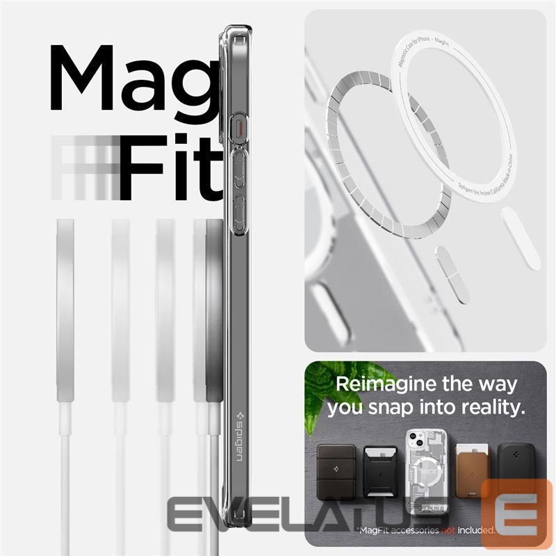 Nugarėlės dėklai Spigen Transparent || White