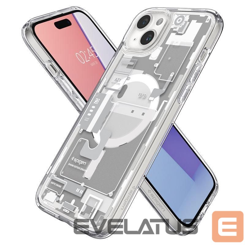 Nugarėlės dėklai Spigen Transparent || White